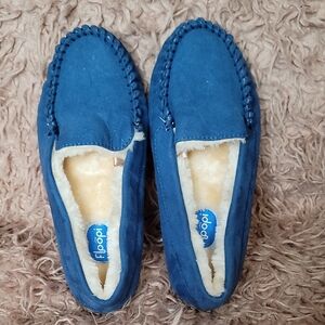 Floopy Women's Blue Moccasins